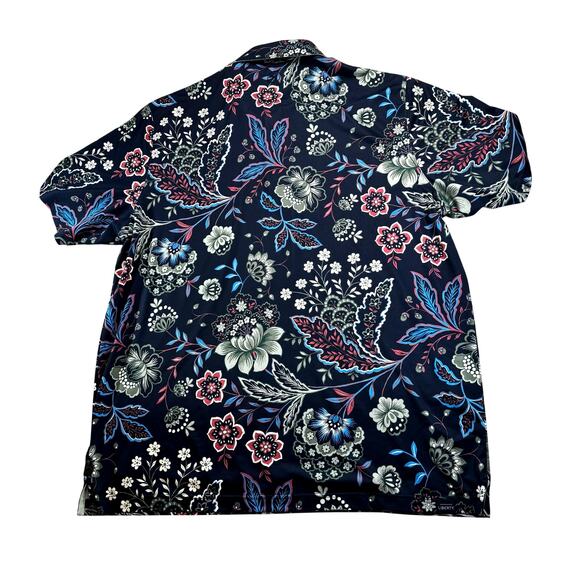 Puma Liberty Shirt Men’s XL Blue Floral Performance Stretch Golf Preppy Polo - Picture 2 of 6